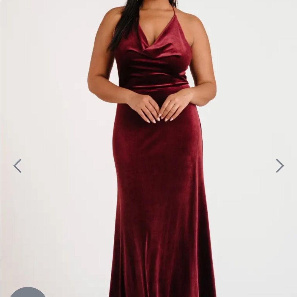 Jenny Yoo Sullivan Dark Berry Bridesmaids Dress Size 8